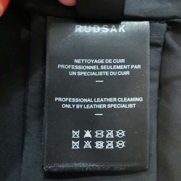 NWT RUDSAK Massel leather Moto Jacket - Picture 8 of 9